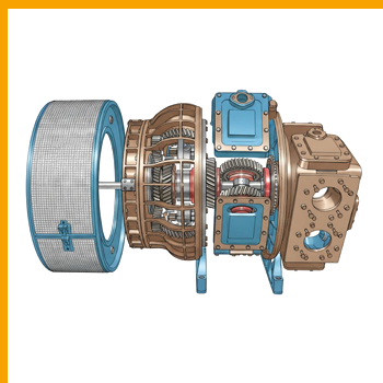 BBC VTR 714 Turbocharger Spare Parts - Rotor, Bearings, Nozzle Ring, Casings